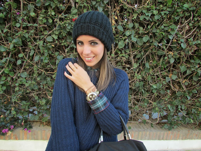 cristina style outfit ootd street style fashion blogger look tendencia moda beanie