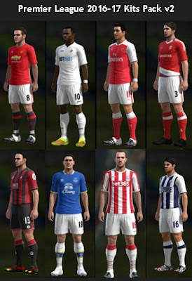 Premier League 2016-17 Kits Pack v2