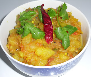 potato curry with tomato