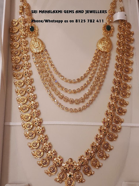 Lakshmi Long Set Uncut Diamond Necklace