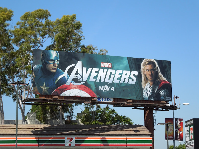 Captain America Thor Avengers billboard