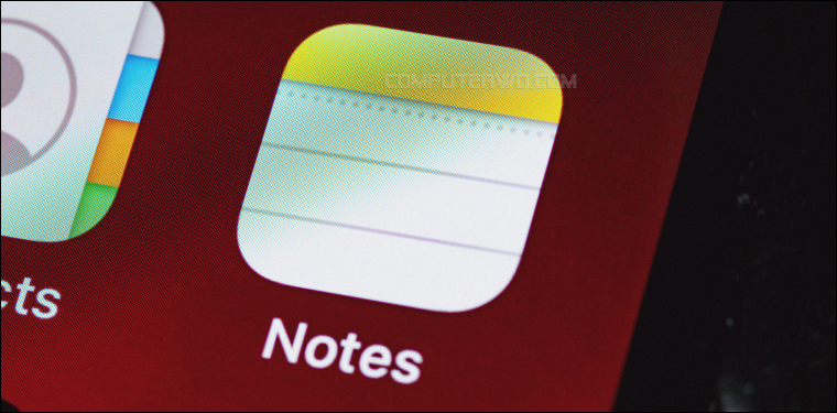 تطبيق Notes للآيفون