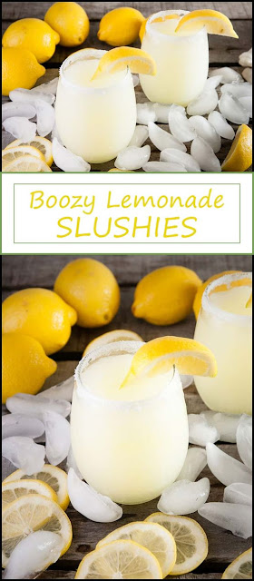 Boozy Lemonade Slushies