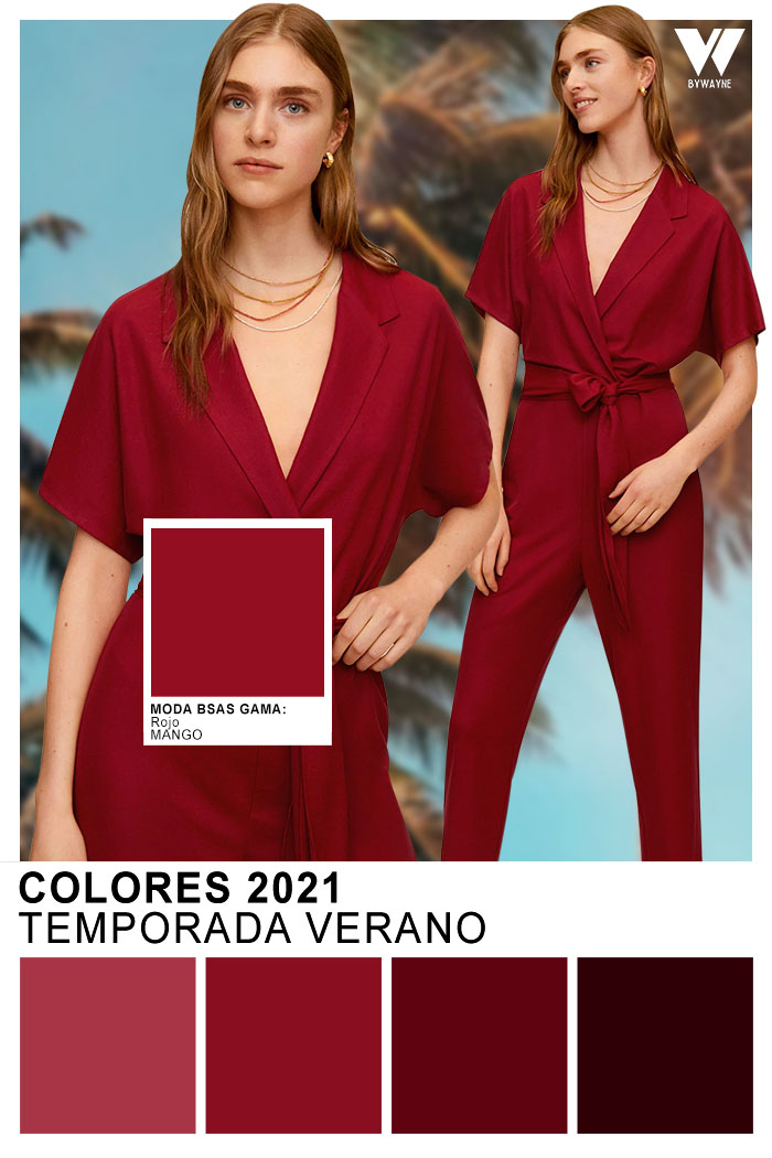 Colores de moda primavera verano 2021 rojo