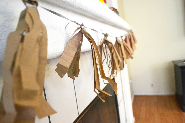 Brown Paper Bag DIY Tassel Garland