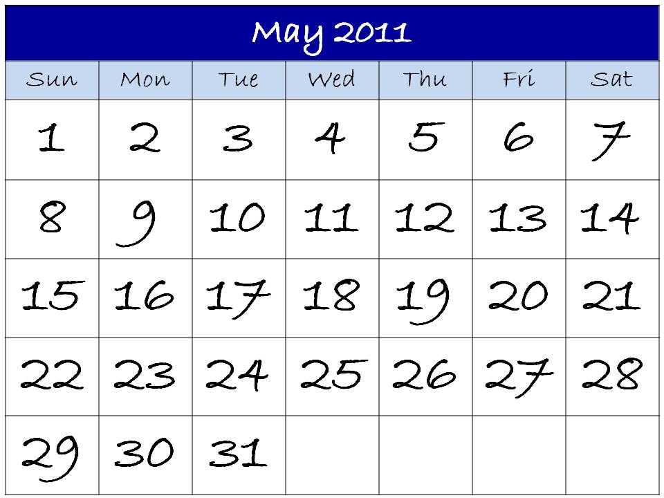 april and may calendar 2011. april and may calendar 2011.
