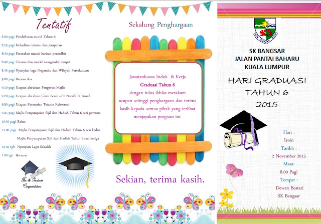 PUSAT SUMBER SEKOLAH: MAJLIS GRADUASI TAHUN 6 2015