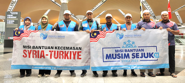 PEDULI INSAN BERLEPAS KE LUBNAN DALAM MISI BANTUAN MUSIM SEJUK & KECEMASAN GEMPA SYRIA TURKIYE