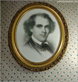 Retrato Nathaniel Hawthorne en The Old Manse, Concord