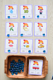 Winter Theme Learning Pack: CVC Word Clipcards