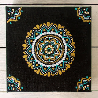 black and gold mandala