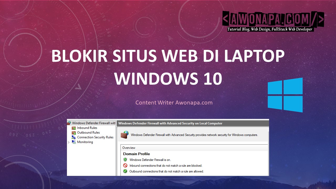 Cara Blokir Situs Website Di Laptop Windows 10