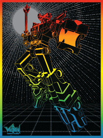 New York Comic Con 2013 Exclusive Voltron Standard Edition Screen Print by Todd Slater