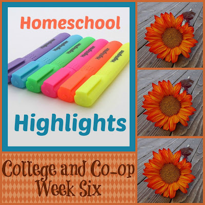 Homeschool Highlights - College and Co-op Week Six on Homeschool Coffee Break @ kympossibleblog.blogspot.com