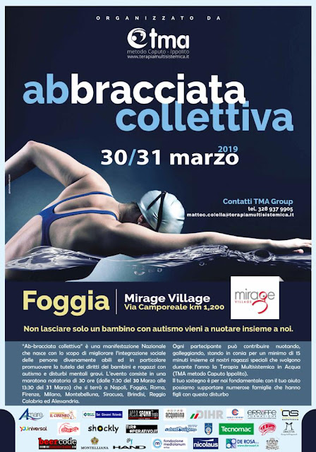 "L'Ab-bracciata Collettiva" per l'autismo al Mirage Village di Foggia