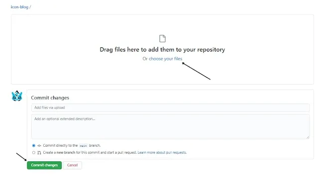 upload file ke repository github