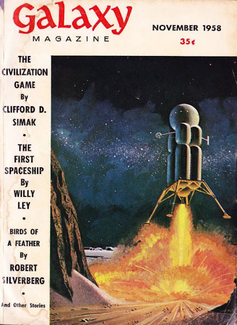Portadas de la revista Galaxy Science Fiction en los años 50