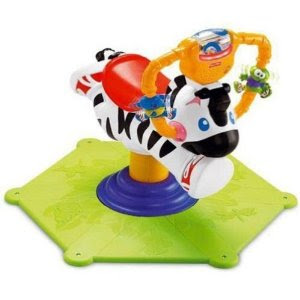 Fisher-Price Go Baby Go! Bounce & Spin Zebra