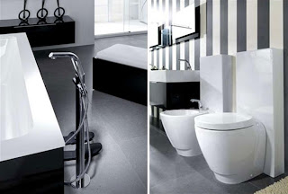 Futuristic Black And White Bathroom Layouts By Noken