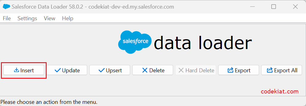 Salesforce data loader