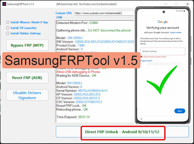 SamsungFRP Tool v1.5 Direct Frp Unlock 2022