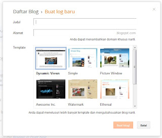 cara membuat blog