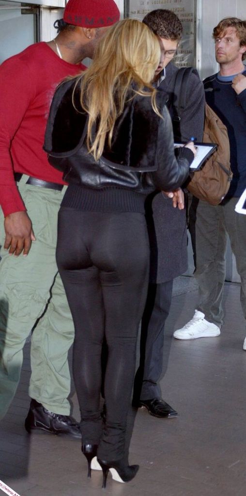 Tight spandex leggings that could double as tights