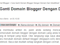 Cara Memasang Iklan Di Atas Dan Di Bawah Posting Blogger