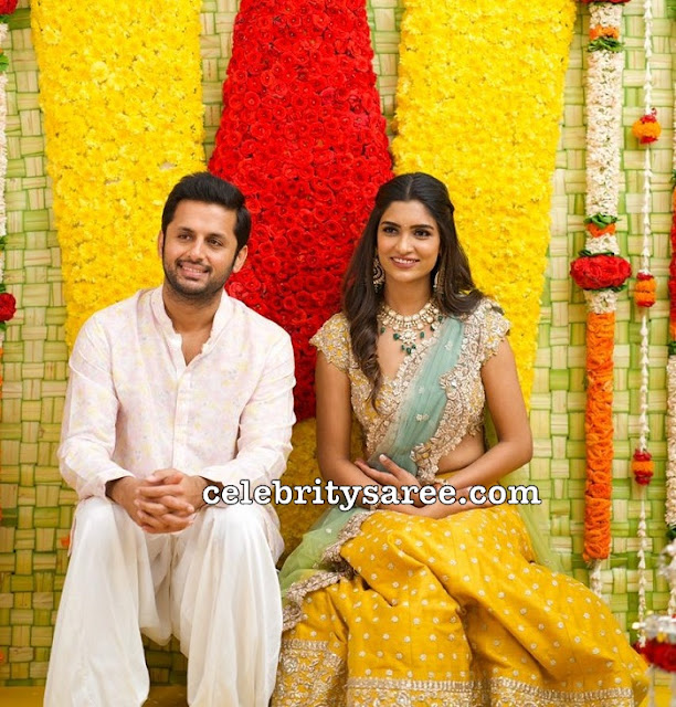 Actor Nithin and Shalini Engagement