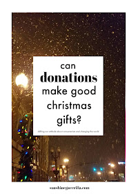 Can Donations Make For Good Christmas Gifts?