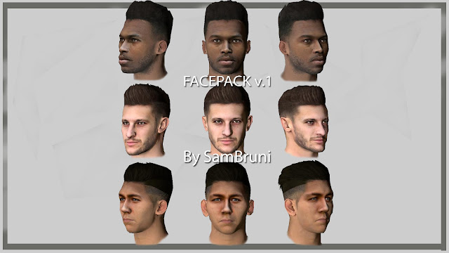 PES 2017 Face Pack vol. 1 By SamBruni