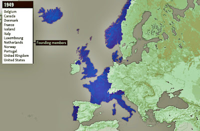 Map of NATO in 1949