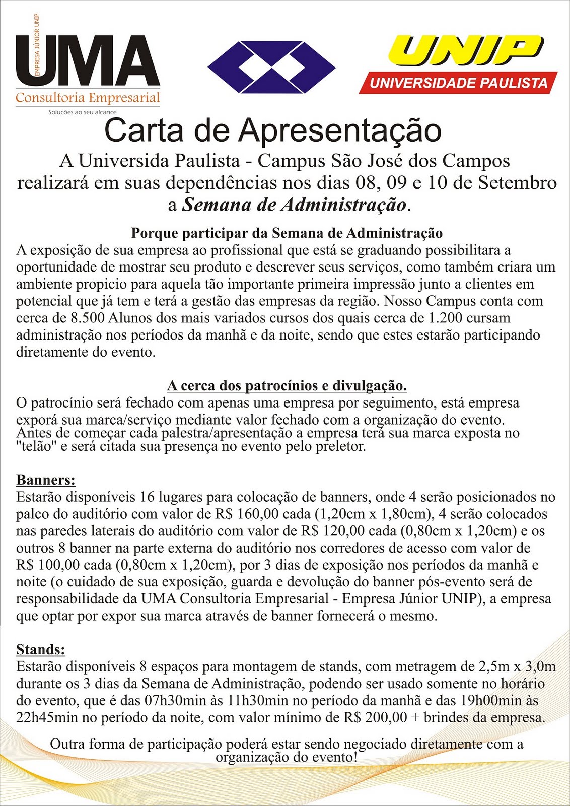 Semana de Administração [Projeto Marte]: A Empresa Júnior