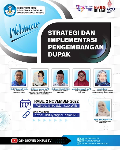 Webinar: Strategi dan Implementasi Pengembangan Dupak