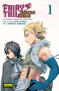 Reseña de "Fairy Tail Historias Extras: Los Dragones Gemelos de Sabertooth" vol. 1 de Hiro Mashima y Kyouta Shibano - Norma Editorial