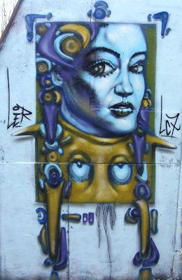 graffiti girl,graffiti mural