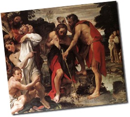 baptism of Jesus carivagio