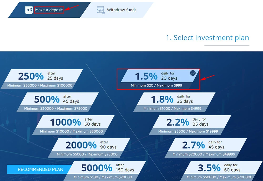 Создание депозита в Nexus Trade