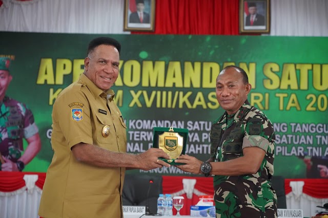 Penjabat Gubernur Ajak Kodam XVIII/Kasuari Berkolaborasi Selesaikan Masalah Di Papua Barat 