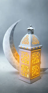 خلفية ايفون فانوس وهلال رمضان ، خلفيات اسلامية روعة بجودة 4K
