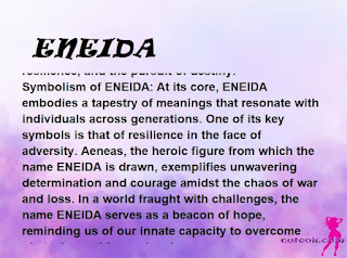 ▷ meaning of the name ENEIDA (✔)