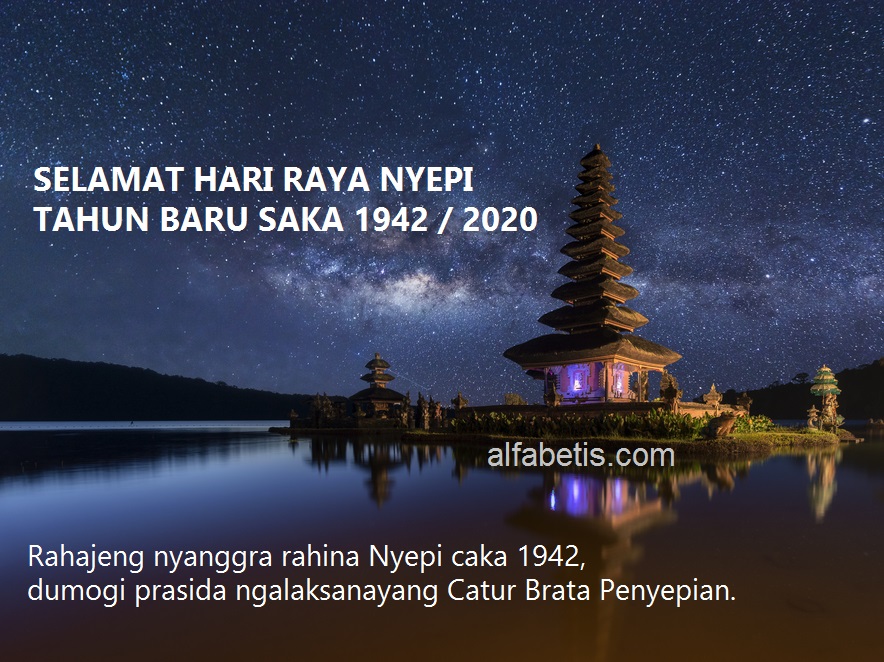 Gambar Ucapan Nyepi Terpopuler Dalam Bahasa Bali