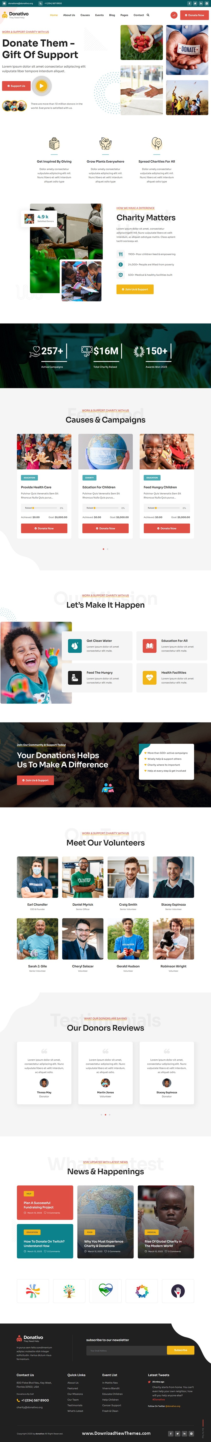 Donativo - NonProfit Fundraising Charity WordPress Theme Review