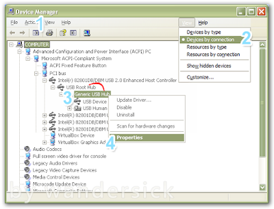 Device Manager USB Hub