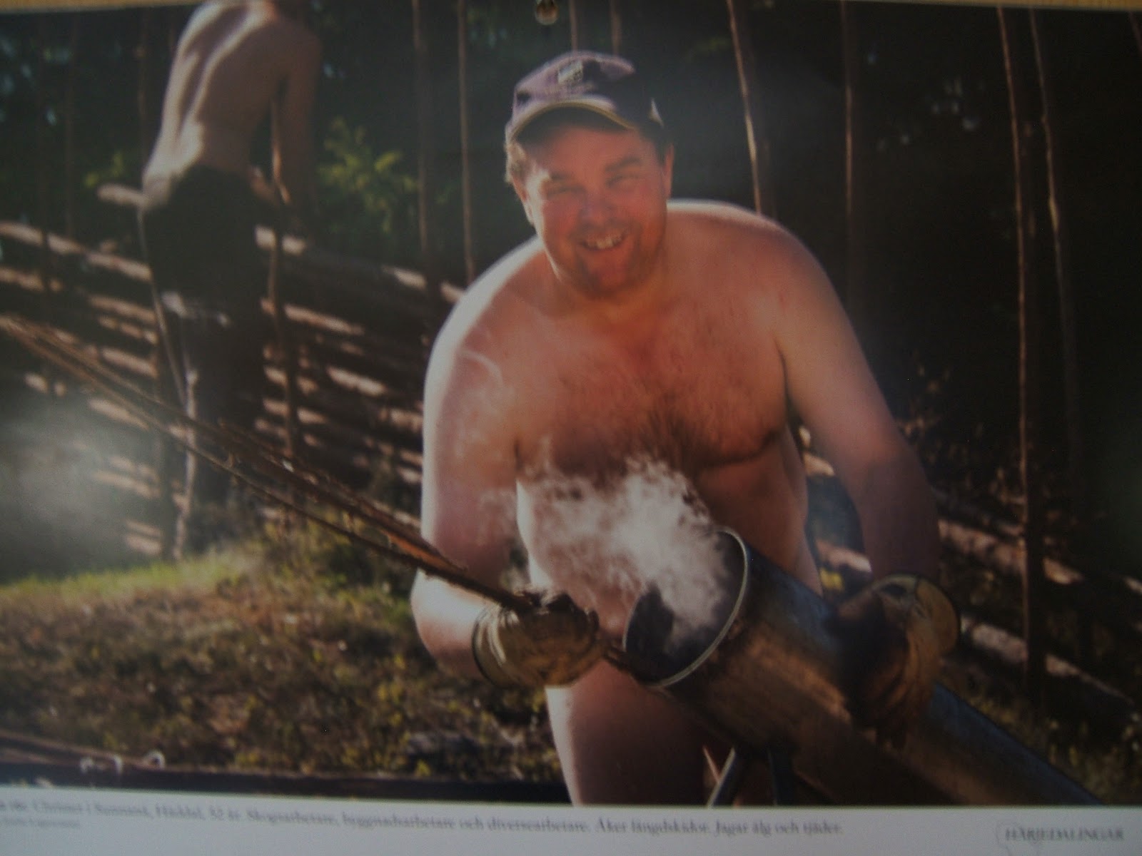 One of the cabins we stayed in had a calendar tacked to the wall ...