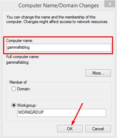 Change Computer Name anda Domain
