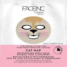 FaceInc by NailsInc Cat Nap Sheet Mask - Brightening mask image by ebay.com