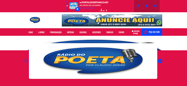 RÁDIO WEB DO POETA ESTÁ COM NOVA PLATAFORMA, ESCUTE AGORA MESMO