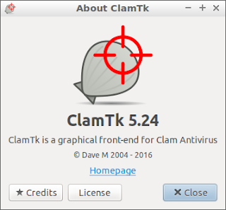 ClamAV GUI on Lubuntu 17.10