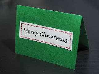 Make your own Christmas tags. All you need is a little card stock and a sewing machine. Tutorial at Threading My Way